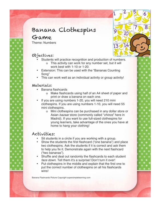 Banana Clothespins Game PREVIEW PICTURE